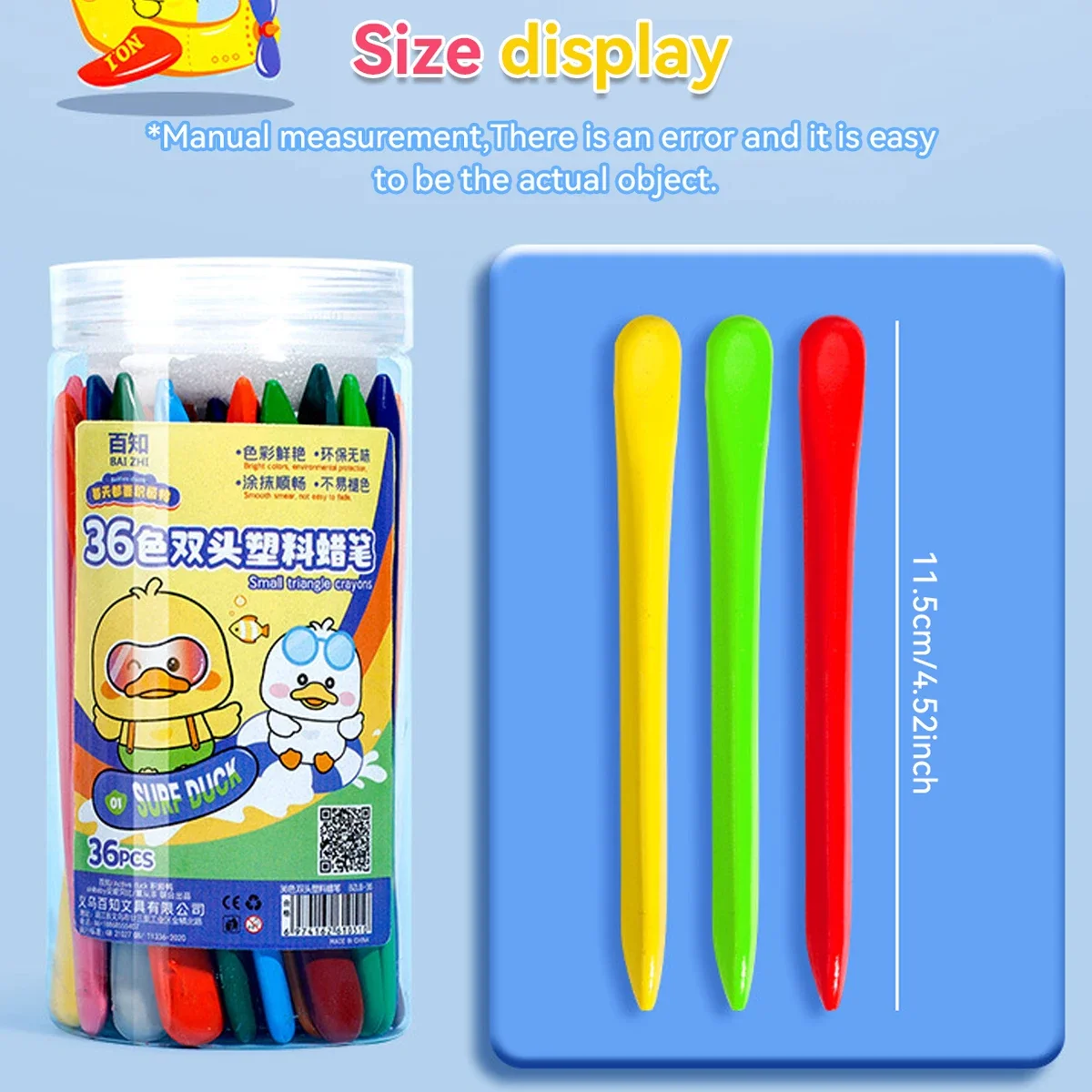 Vibrant Triangle Crayons - Non-Messy, Double-Ended Oil Paint Sticks