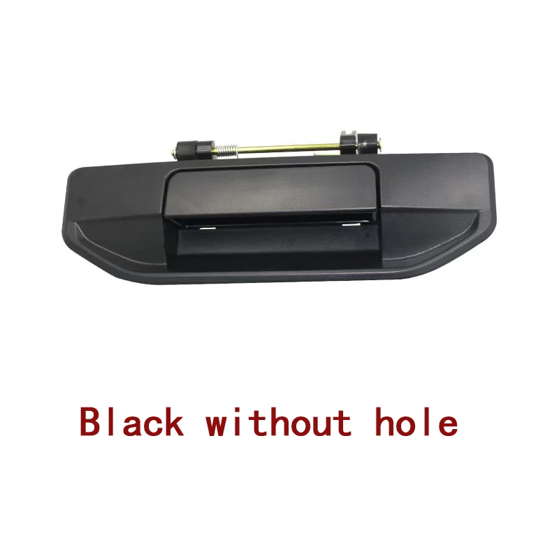 Changan Hunter F70 픽업 트렁크 외부 도어 핸들 후면 외부 도어 핸들 커버 (카메라 구멍 포함) 검정색 및 은색