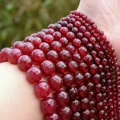 Faceted Ruby Beads