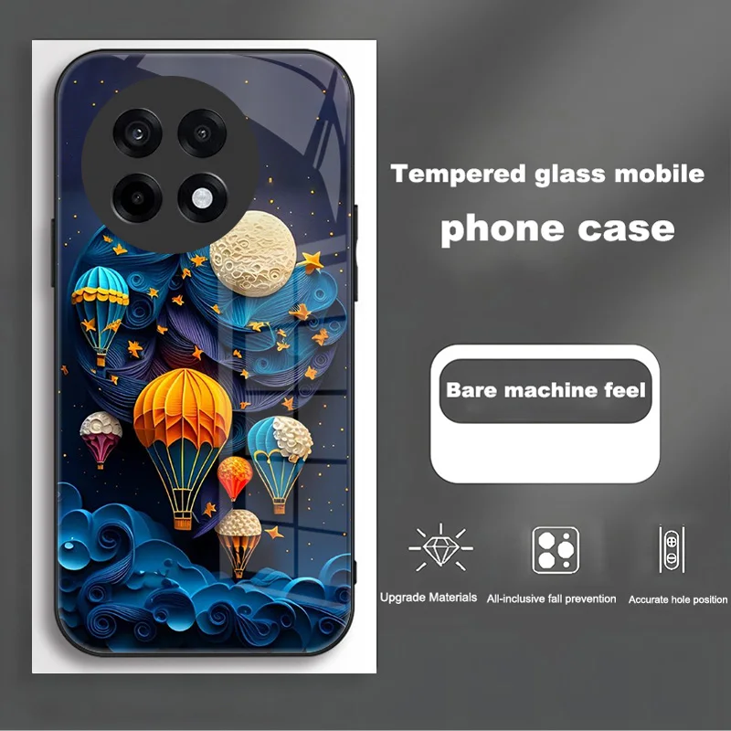 Tempered Glass Shockproof Protective Case with Hard PC Cover