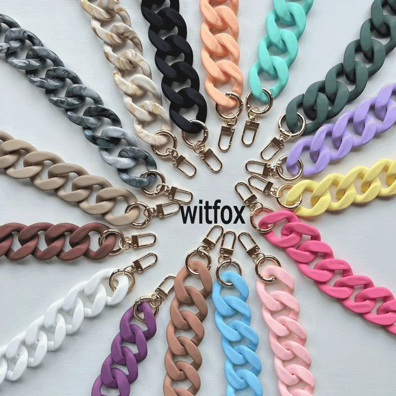 20 120cm Chain Accessory acrylic Fashion Woman Handbag Resin Luxury