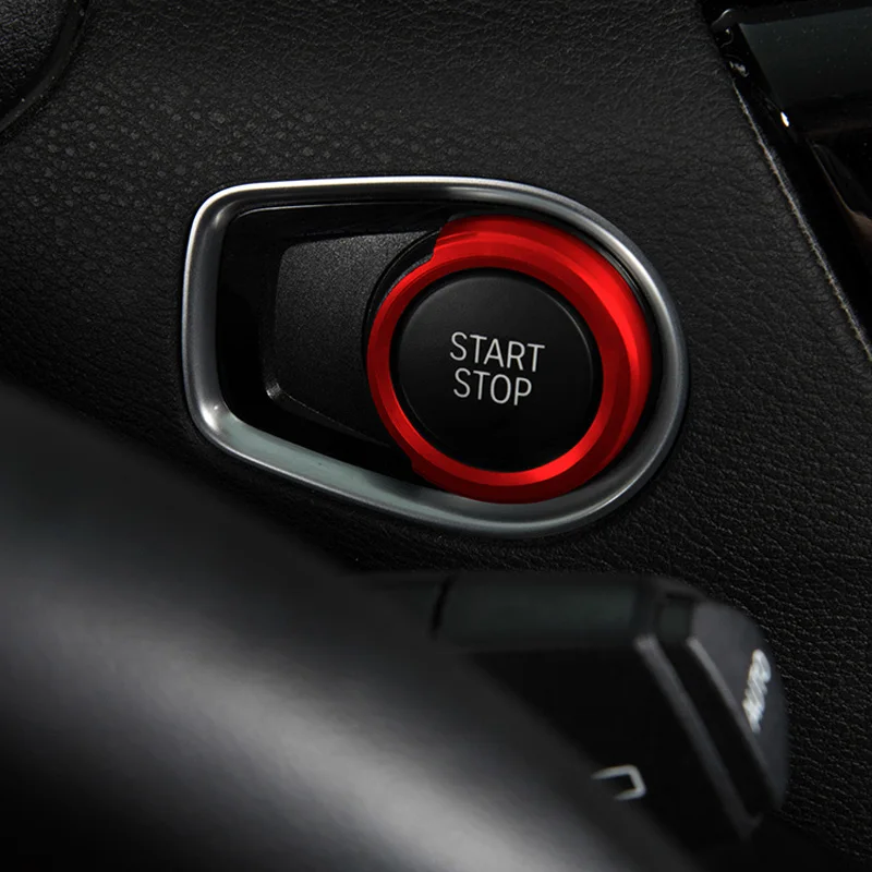 

Start Switch Button Ring Stickers Car Ignition Switch Cover Auto Interior Covers For BMW X1 304 Stainless Steel