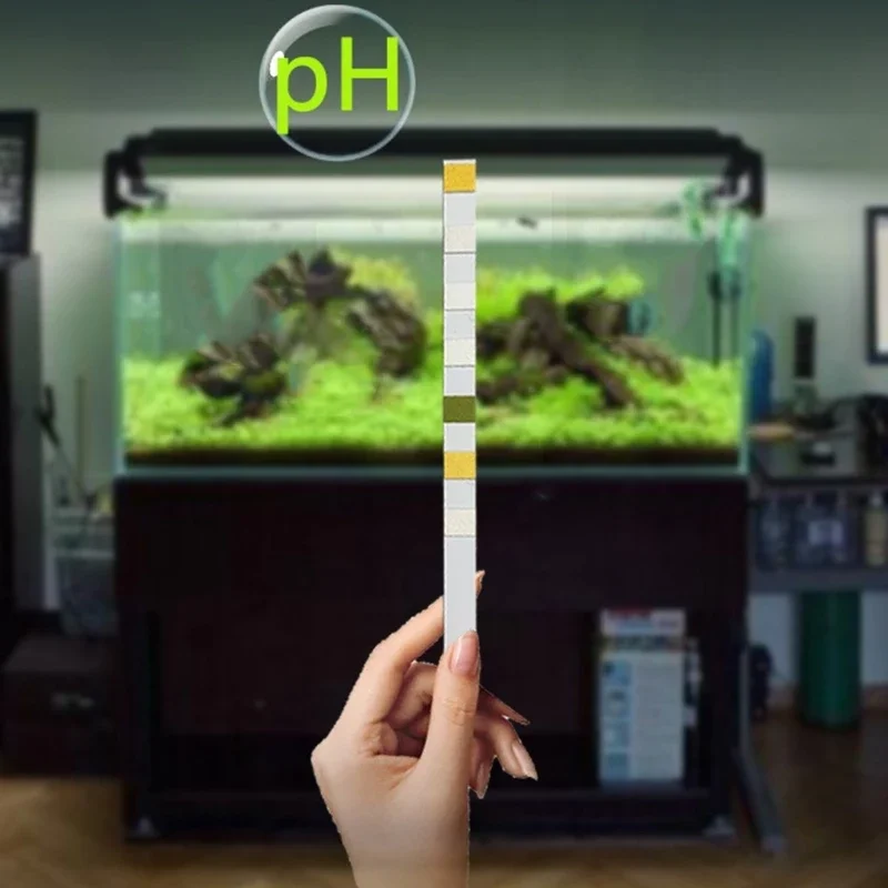 50/100PCS Aquarium Testing Set for Freshwater Saltwater Pond Test Strips for Fish Tank Testing PH Nitrites Alkalinity