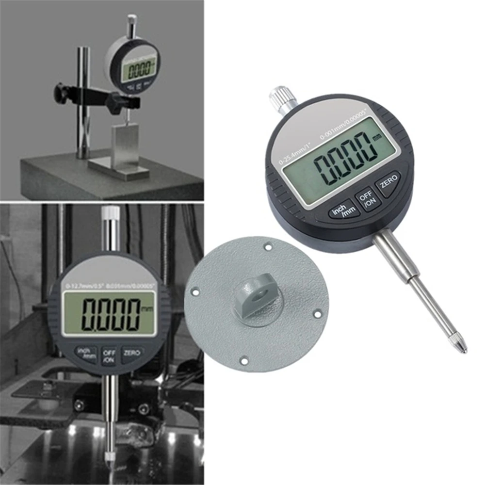0.001mm Electronic Micrometer 0.00005  Digital Dial Indicator 0.001mm 0-12.7mm/1inch Test Indicators Electronic Indicator Gauge