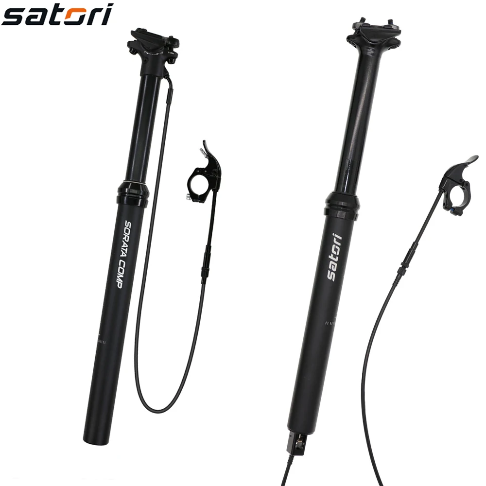 Description Picture 4 of itemSatori Height Adjustable Seatpost Dropper 150mm Seat Post Bike MTB Internal External Cable Routing 30.9mm 31.6mm Remote Control