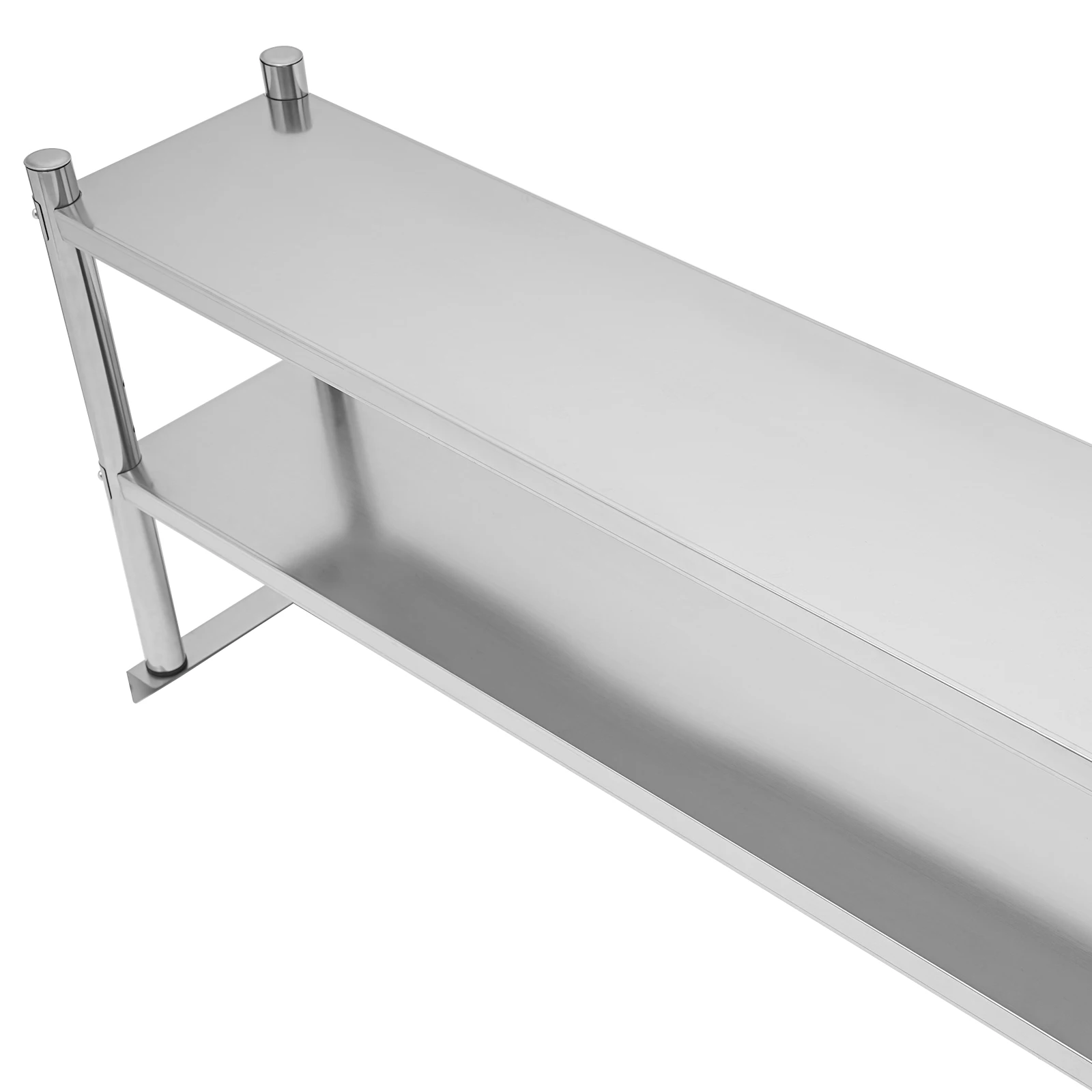 Stainless Steel Shelving 2 Tier Adjustable Shelf Storage Stainless Steel Heavy Duty Shelving