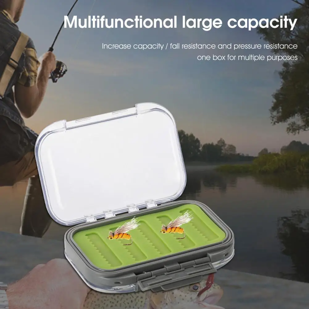 

Двусторонняя коробка для крючков для приманки, рыболовное снаряжение для предотвращения столкновений, широко используемое стандартное рыболовное снаряжение