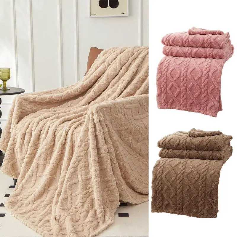 

Plaid Bed Blankets Warm Soft Coral Fleece Throw Blanket Sofa Cover Bedspread On The Bed For Adult Kid Pet Home Textile 200x230cm