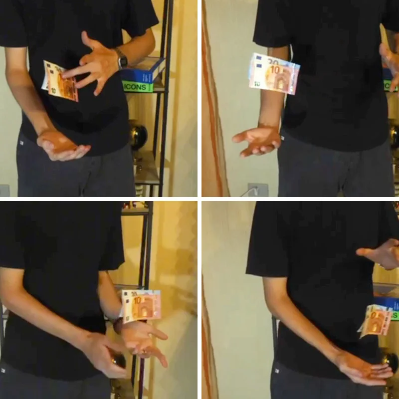 레비타스 블랙풀 컨벤션의 카드로 작동하는 공중에 떠 있는 물체 이동 효과는 관객들을 놀라게 했다. 무대 마술 트릭.