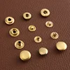 50sets Metal Brass Press Studs Sewing Button Snap Fasteners Sewing Leather Craft Clothes Bags Handmade DIY 831/633/201 Snaps 2