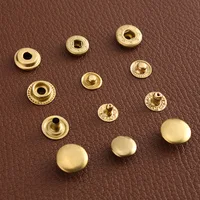 50sets Metal Brass Press Studs Sewing Button Snap Fasteners Sewing Leather Craft Clothes Bags Handmade DIY 831/633/201 Snaps 2