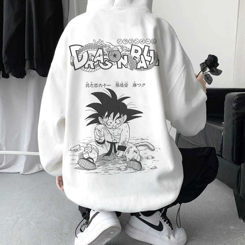 Sudadera con capucha de bola de dragón de Goku Anime japonés para mujer, sudadera con estampado de Harajuku, Sudadera con capucha Unisex, Top de moda| | - AliExpress