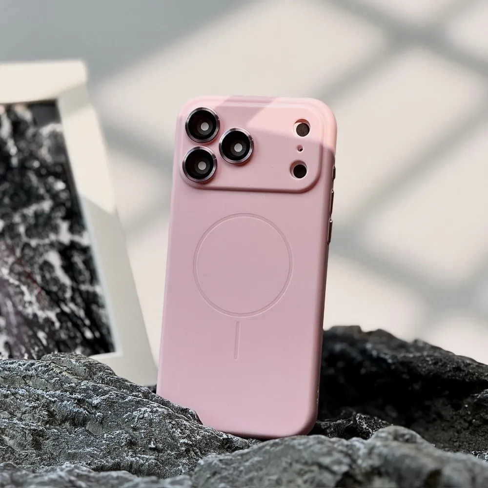 Luxury Fluorescence Silicone For Magsafe Case For IPhone 17 Air 16 15 14 13 12 Pro Max Plus 11 Candy Color Soft Magnetic Cover_voghion.com