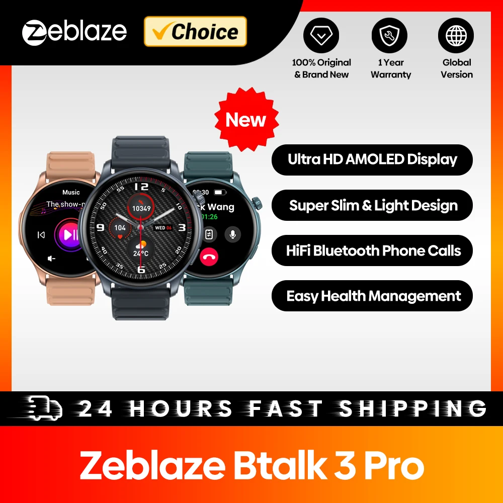 Smartwatch Zeblaze Btalk 3 Pro za $17.49 / ~70zł