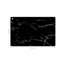 Silicone Non-Slip Cooktop Scratch Protector and Dining Placemat - As picture (Black 25x35cm)