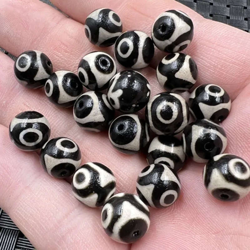 Perline Allentate Di Giada Perline Del Cielo Di Agata Perline Sciolte 10Mm Perline Del Cielo A Tre Occhi Collana Di Perline Allentate Accessori Di Per