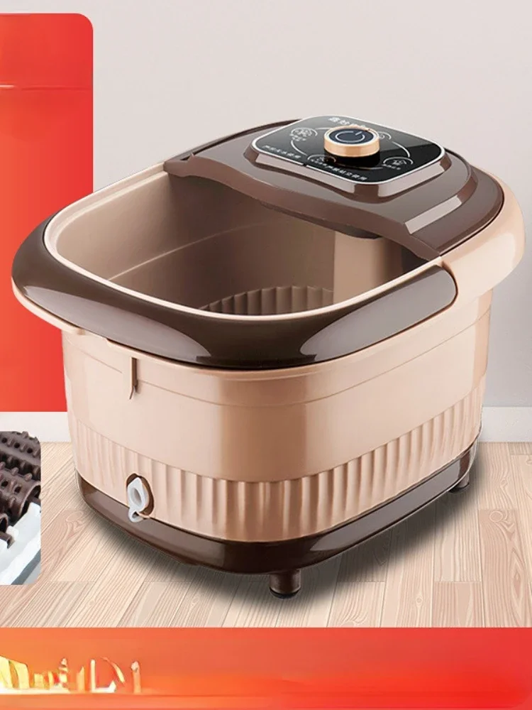 Deluxe Intelligent Foot Spa 12 Massage Rollers Heated Electric Soaking Tub Constant Temperature Control Spa Immersion System automatic heating foot bath,foldable foot soaking bucket
