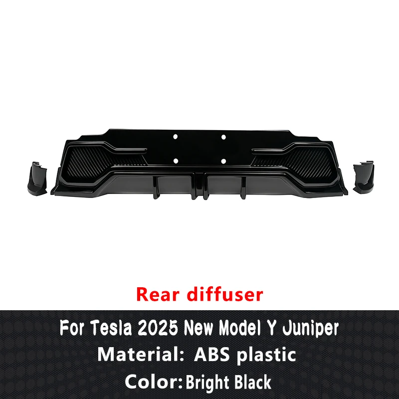 Ywooon Achterbumper Diffuser voor Tesla Model Y Juniper 2025 2026, ABS Achterbumper Protector Lip Zonder Boren, Glanzend Zwart Ywooon Achterbumper Diffuser voor Tesla Model Y Juniper 2025 2026, ABS Achterbumper Protector Lip Zonder Boren, Glanzend Zwart