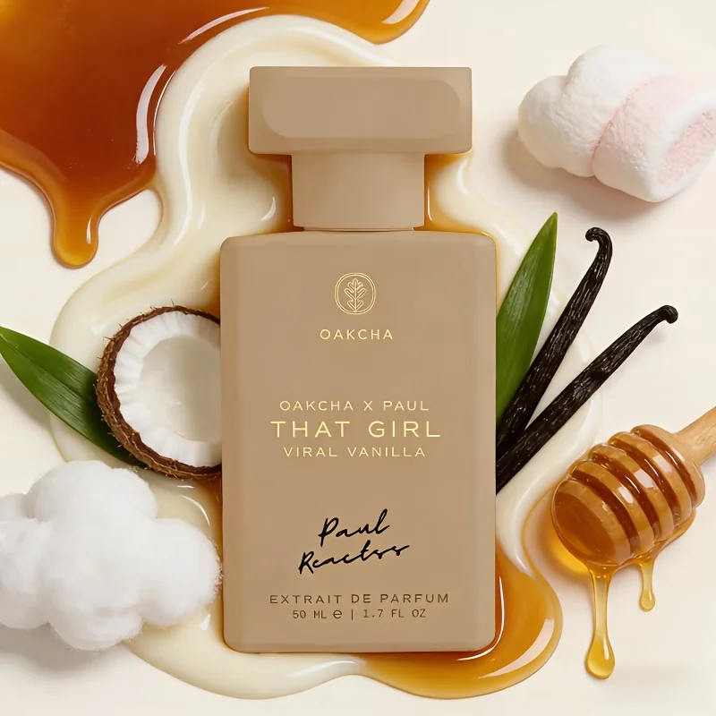 OAKCHA neutral perfume, pink sweet fragrance Bergamot, Jasmine, Vanilla, Yuchuang, Wood, 50ml 4