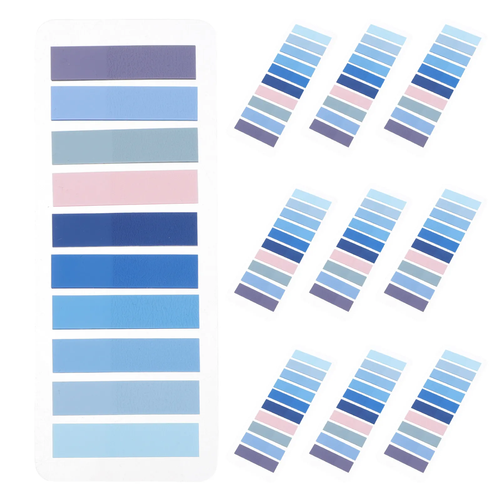 10개 패드 투명 인덱스 카드 포켓 라벨 홀더 자체 접착식 쓰기 가능 스티커 탭..