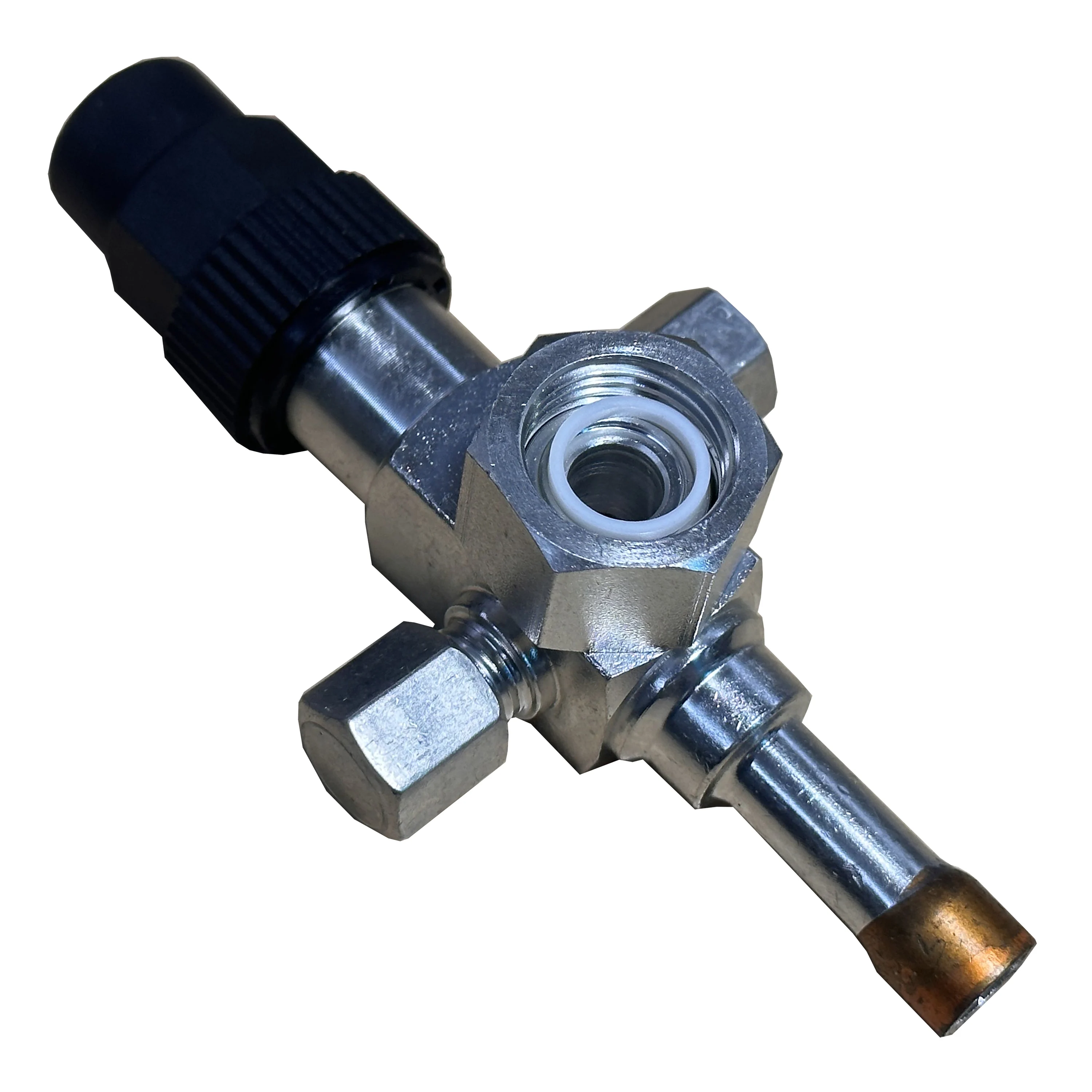 Rotalock valves provide a convenient removable access and isolation point for service in