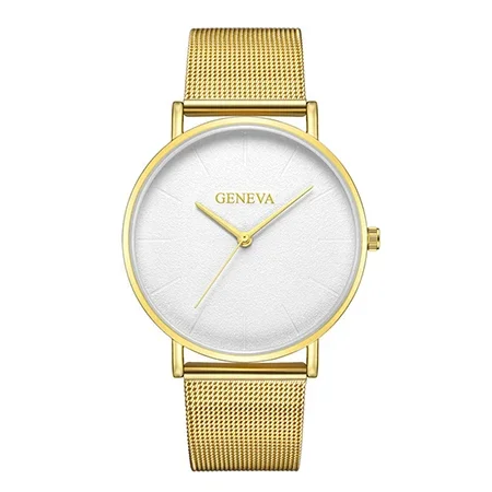 Fashion Rose Gold Stainless Steel Geneva Watch | Geneva