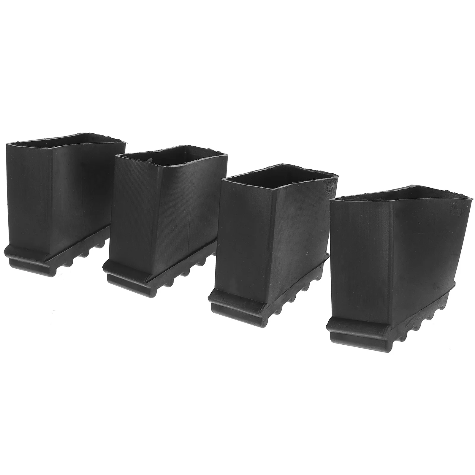 

4 Pcs Ladder Foot Cover Wear-resisting Feet Mats Step Non-skid Pads Folding Covers Accessories Rubber Protector Protective