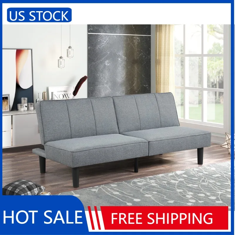 

Mainstays Studio Futon, Gray Linen Upholstery