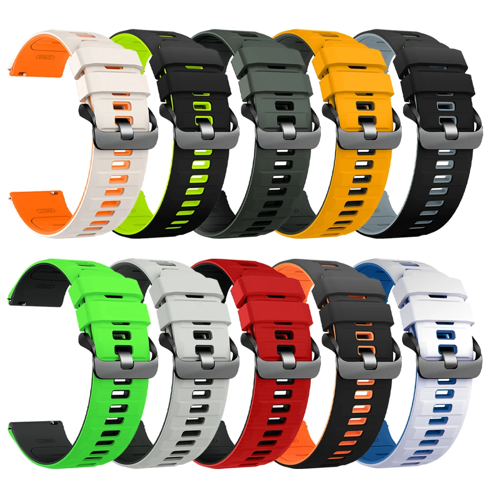 Versatile Silicone 22mm Watch Strap - Premium Design for Comfort and Style