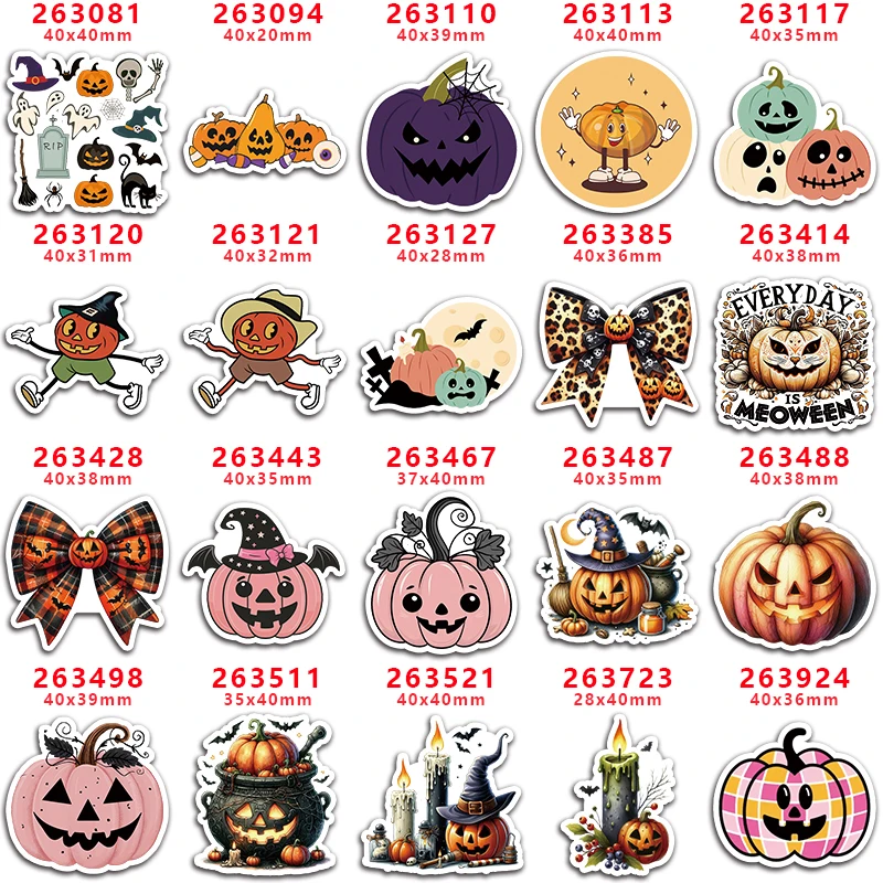 Resin Crafts for DIY, Halloween Flatback, Hair Bows, Planar, Phone Decorations, PR263081, 10 Pcs