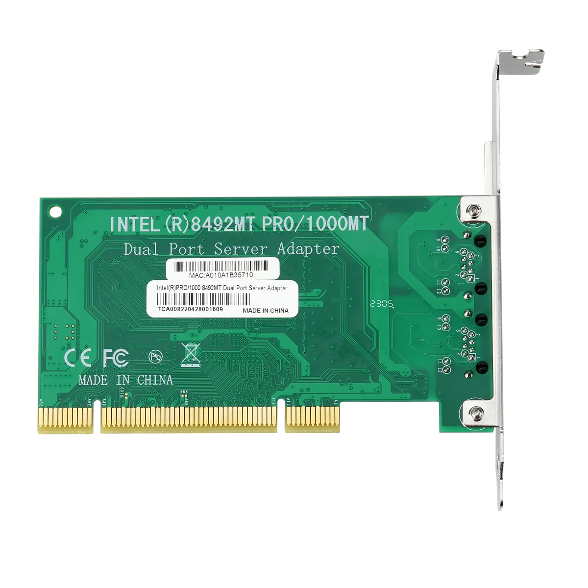 인텔 82546-T2 듀얼 포트 PCI-X/ PCI 기가비트 이더넷 네트워크 카드 10/100/1000Mbps LAN 어댑터 컨트롤러 유선 NIC 서버 PC