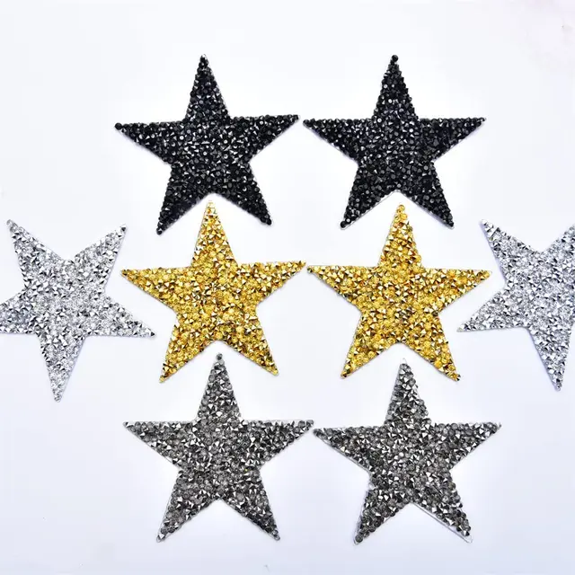 Zlettery 20 Parches Para Planchar Con Estrellas Moradas, Apliques Bordados Para Ropa, Chaquetas, Sombreros, Mochilas, Jeans (1.8 Pulgadas