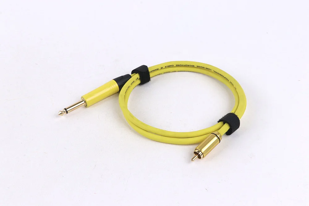 RCA-auf-6,35-mm-Audiokabel, 1/4 Zoll TS auf RCA-Stereo-Audio-Verbindung, abgeschirmtes OFC-Kabel für Lautsprecher, Mixer, Verstärker, Fernseher und mehr – Detail 7