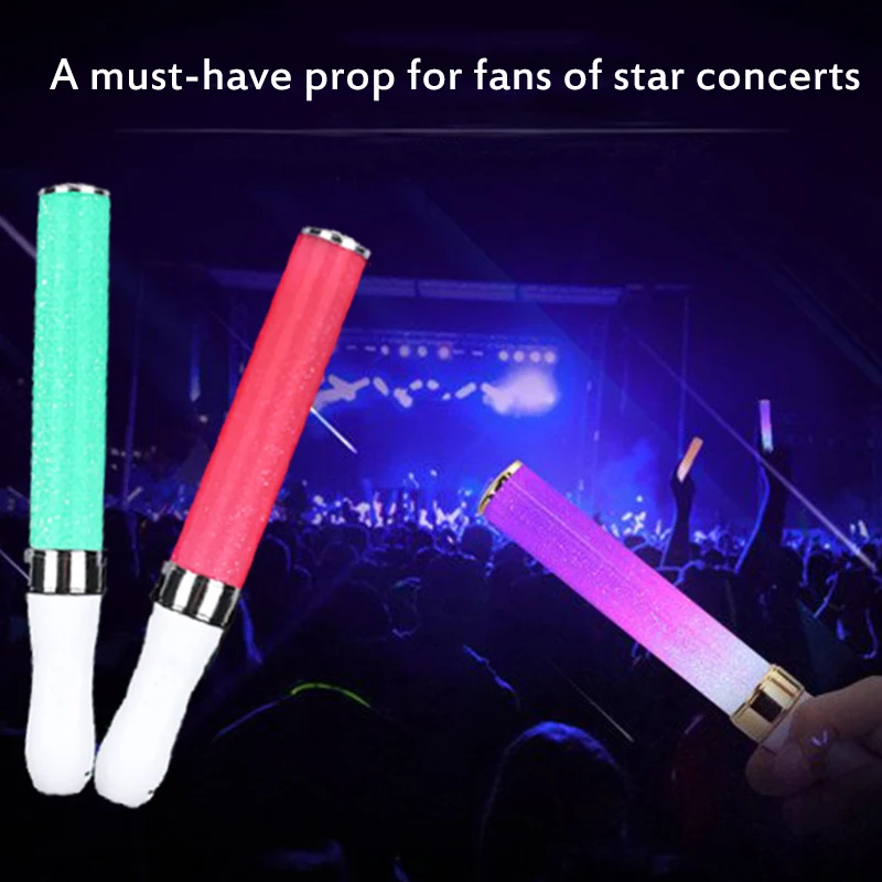 Led Glow Light Stick 15 Pattern Magical Poi Glow Sticks Alimentato A Batteria Riutilizzabile Eco-Friendly Dancing Light Sticks Concert Party