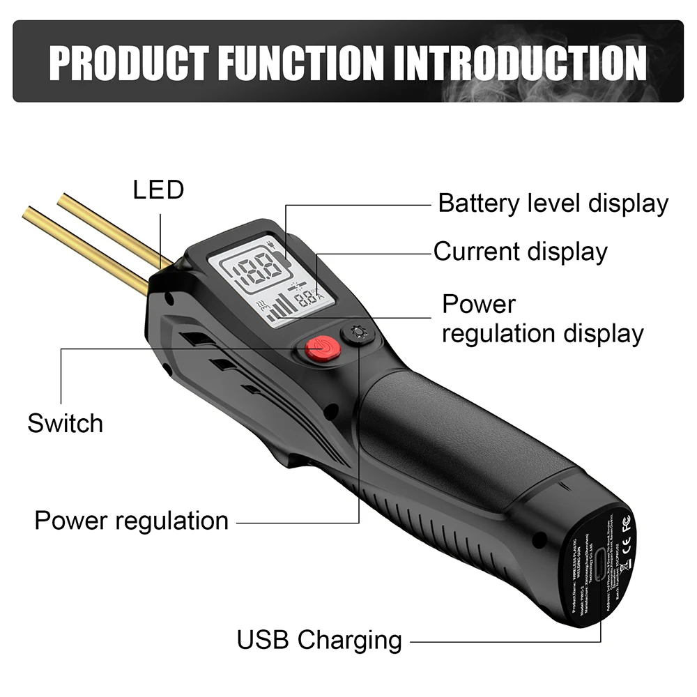 بندقية لحام بلاستيكية محمولة جديدة بقوة 500 واط، ت...