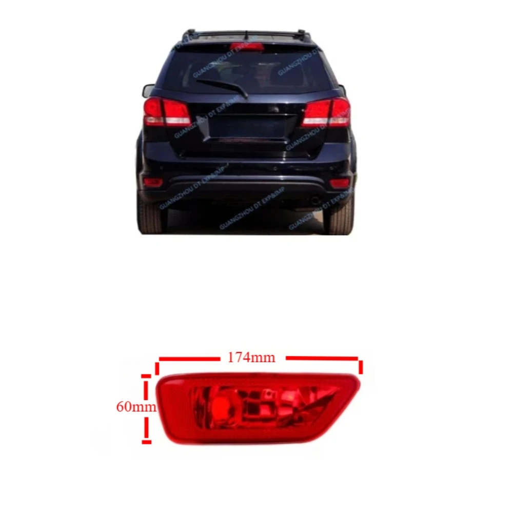 L or R or Pair Rear Bumper Lamp Fog Lights Reflector Housing for Jeep Compass Grand Cherokee 57010717ac Dodge Journey 11-16