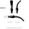 10pcs Smoking Pipe Mouthpieces Black Acrylic Mouthpiece Stem For 9mm Filter Smoke Pipe Holder Curved Straight Tobacco Mouthpiece 3