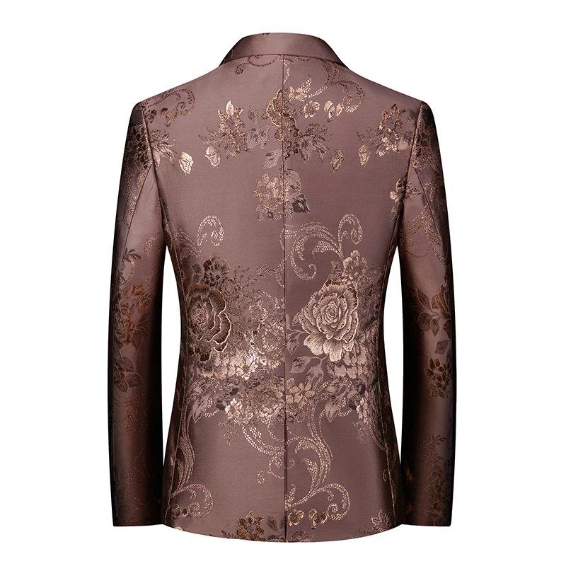 Men's Fashion Suit Color Personality Stage Performance Banquet Business Casual