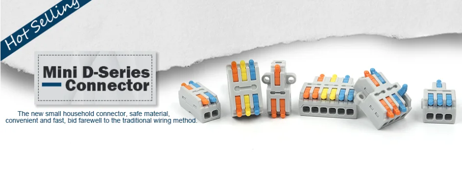 Description Picture 2 of itemFast Connector  Din Rail Terminal Block 211 Wire Electrical Conductor Universal Connection with Number Strip Set Connectores