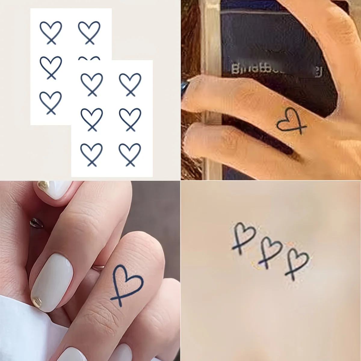 Tattoo with S: The Perfect Couple's Matching Finger Heart Design You Didn't  Know You Needed, image size:1200x1200