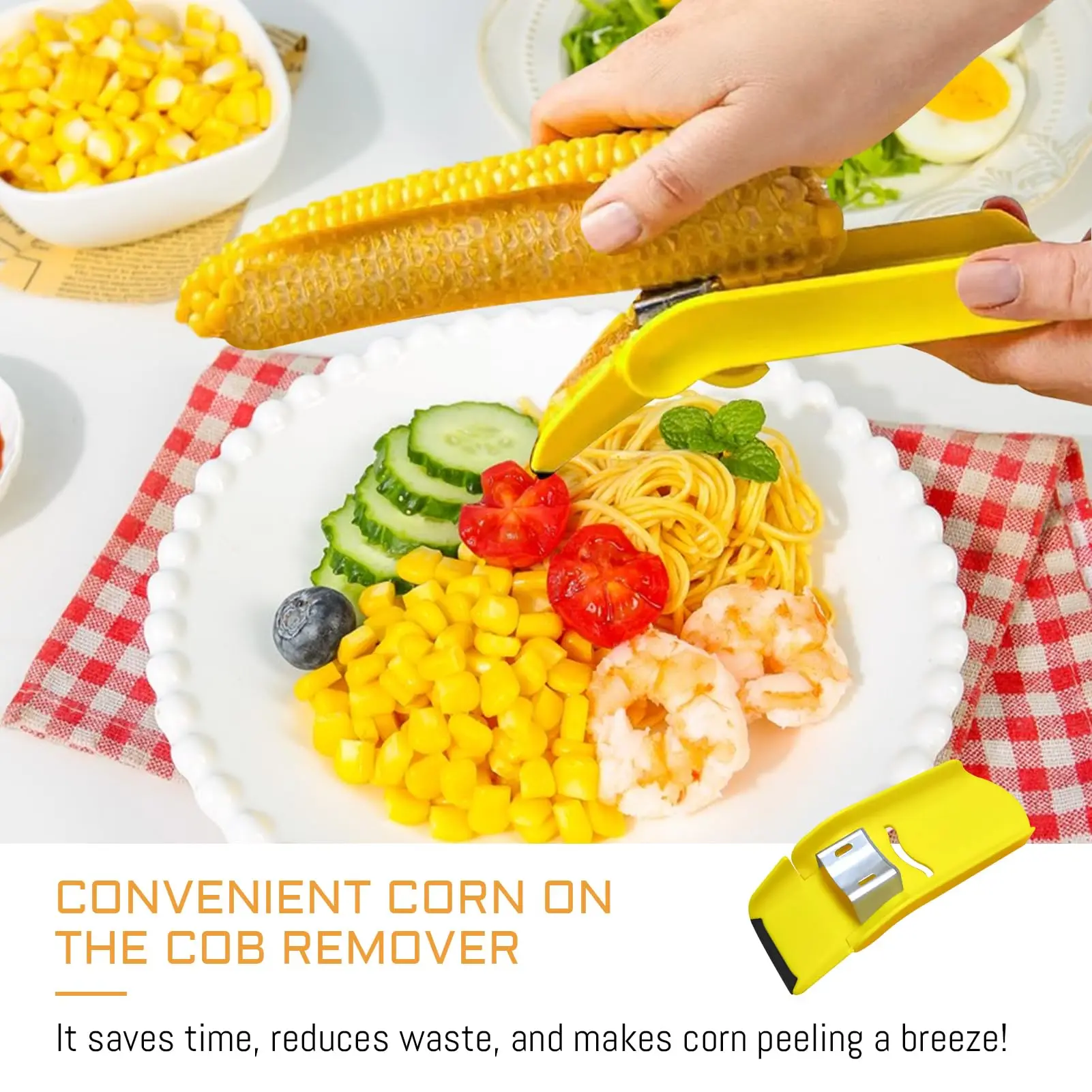 Fast Corn Cob Separator, Corn Peeler from on the Cob, Cob Stripper, Fast Seperater & Peeler, (1 PCS)