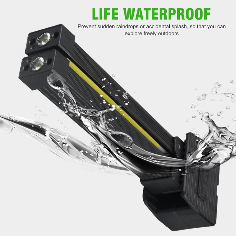 Led Flashlight Camping Lights Camping Lamp Led Work Light Work Light Portable Fold LED Flashlight 21 Modes Multifunctional Strong Magnet COB Work Light USB Charging Emergency Outdoor Camping Light