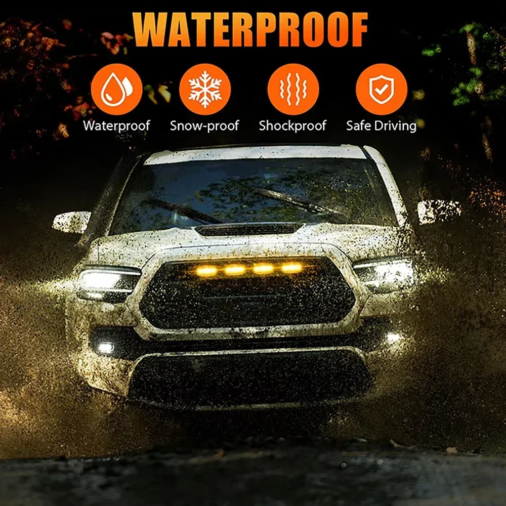 Waterproof LED Car Front Grille Lights for Off Road SUV