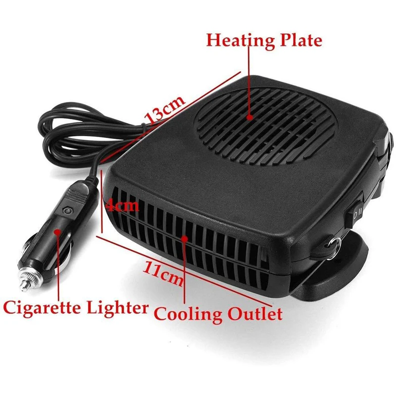 Cooling Fan Cigarette Lighter Heater Car Heater Top-Max 12V In