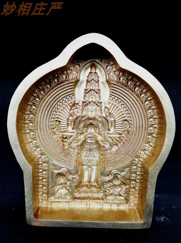 

Avalokiteshvara 3-GONPO 1000-ARMS Brass TSATSA Mould LC-0491-11cm No stock, production period of more than 2 months