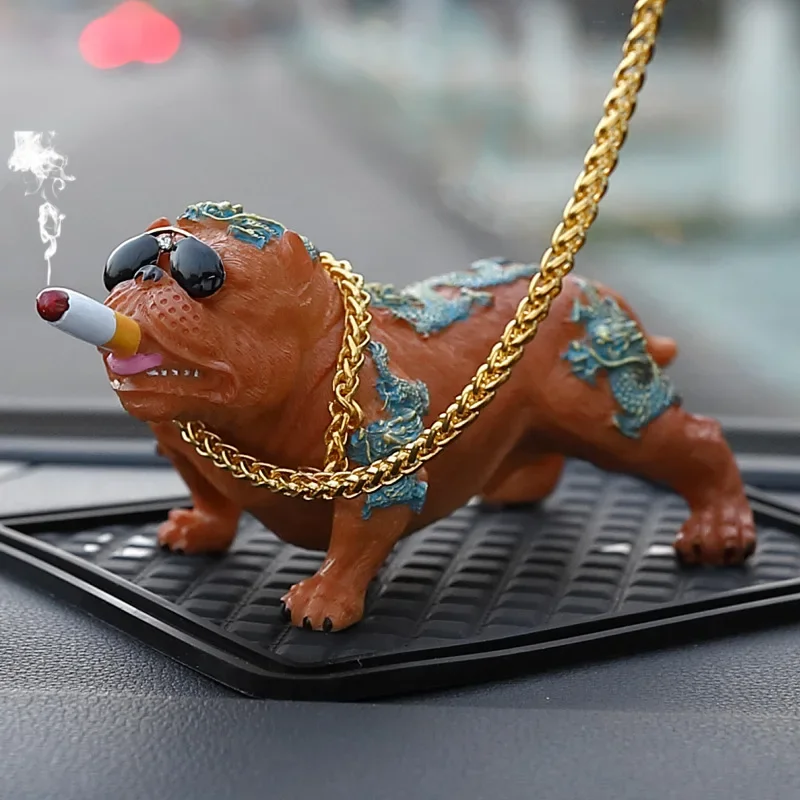 Automobiles Interior Bully Pitbull Simulated Car Dog Dolls Ornaments  Pendant Decoration Ornaments Toys Gift Car Accessories - AliExpress