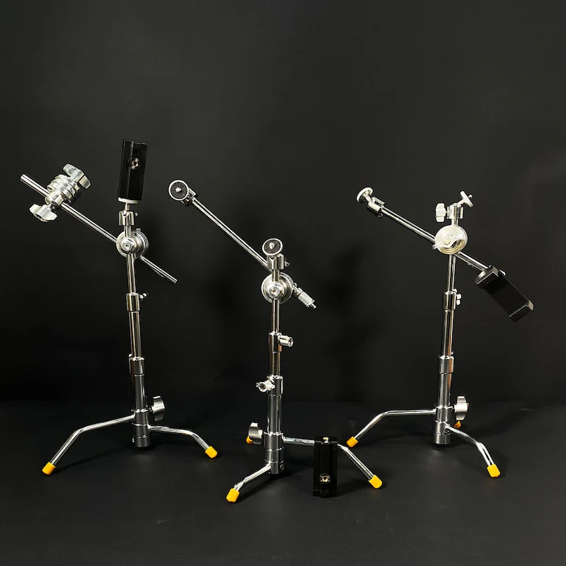 Mini C-Stand Phone Stand LED Light Desktop Stand Lighting Stands for Netcasting Video Live