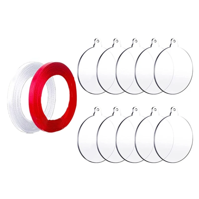 

Safe and Friendly Acrylic Circle Tags for Handmade Christmas Decor Set of 10