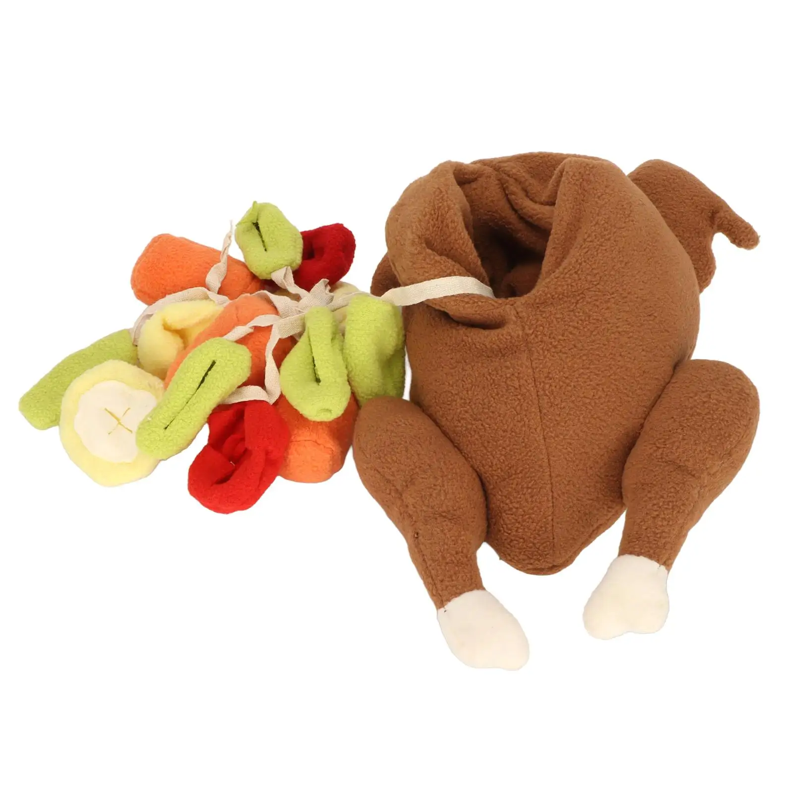 Stuffed Turkey Snuffle Dog Toy-3 in 1 Hide and Seek Toy, Snuffle