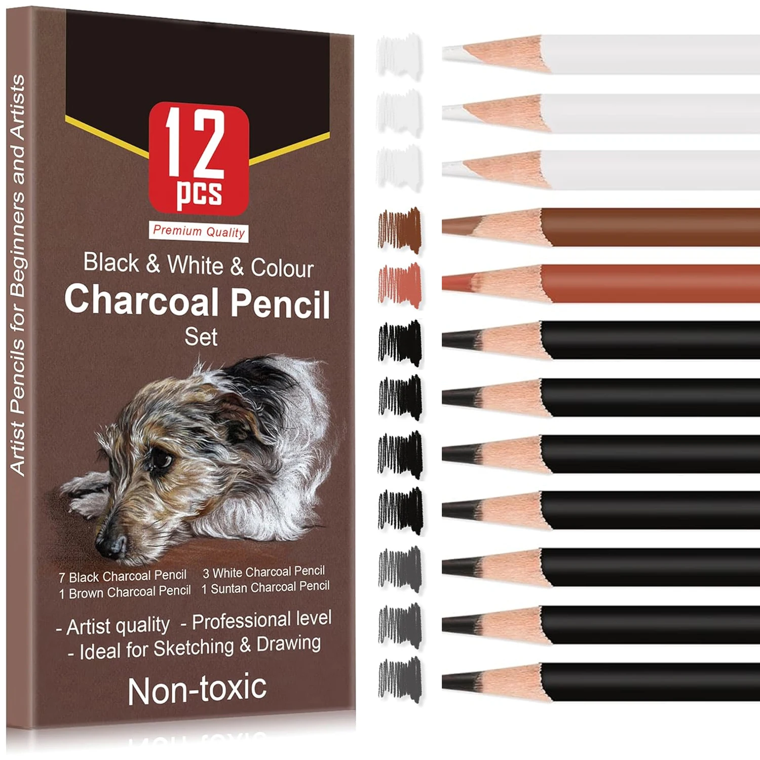 Sab Ritural Pencil 12/20/29/54/60/68 pcs Drawing Sketching Coloring Set Drawing Pencils ...